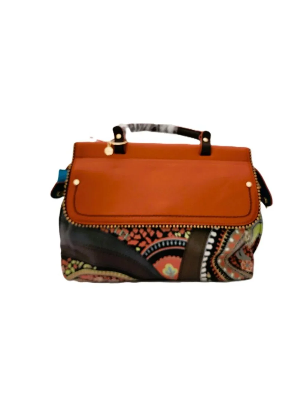 NWT Nicole Lee Vintage Printed Patchwork Satchel Crossbody Bag V16634 Boho 2021
